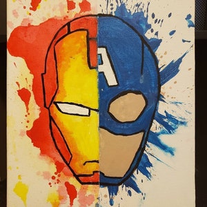 Two face painting