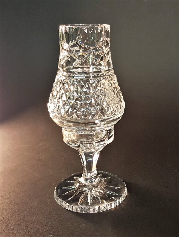 Irish Lead Crystal Galway Lead Crystal Hurricane and Candle Etsy