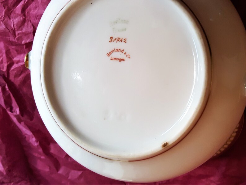 Haviland & Co Limoges Porcelain Sugar Bowl With Lid 30742 Etsy