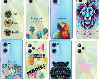 Coque + Cordon S10 S10e S20 S21 S22 S23 S24 et Plus et Ultra et FE ananas tropical leopard summer lion jungle zebre personnalisé paradise