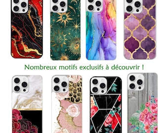 Coque + Cordon Nothing Phone 2A 3 3A LITE effet bois fleur marbre rose rouge bleu blanc noir astro lune turquoise et film hydrogel
