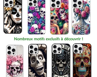 Custodia + Cavo Honor 200 400 70 90 Magic 5 6 7 LITE PRO X7A X9A X6B X6 Halloween Morte Calavera Umorismo Messicano Teschio da Gamer e Pellicola in Idrogel