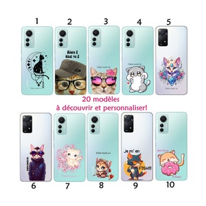 Coque cordon collier VIVO V21 V23 X51 Y21 Y21S Y33S Y52 Y72 Y55 Y75 chat kawaii samouraii coeur pelotte lunette astro donut personnalisé image 1