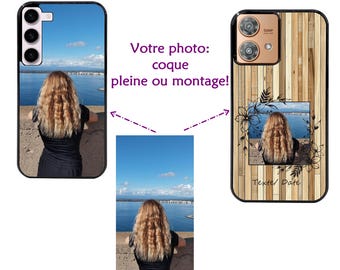 Coque Reno 15 2 2Z 8 LITE A16 A40 A54 A57 A72 A74 A77 A94 A5 A6 A6X A9 PRO photo cadre polaroid mariage vacances chat chien + film hydrogel