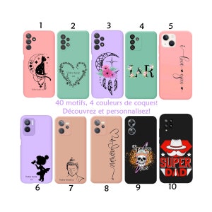 Hoesje + snoer A04S A13 4G A14 A12 A33 A34 A54 M23 A22 5G S23 en meer Ultra voornaam dreamcatcher veer fee super dad samurai van hart liefde