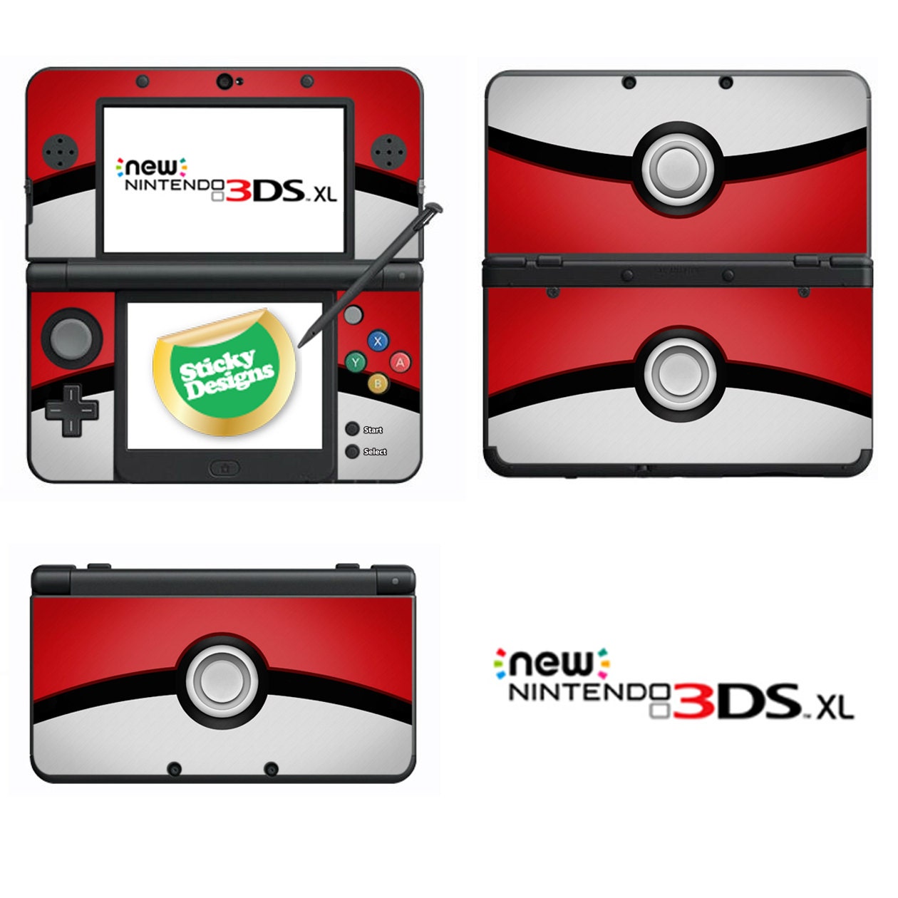 Pokemon Pokeball Vinyl Skin Sticker For Nintendo Ds Etsy Canada