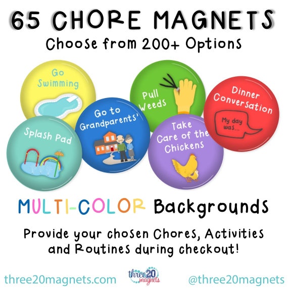 Etsy Chore Chart Magnets