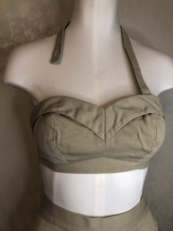 Vintage 1950s Jantzen shorts set // shorts & bikin