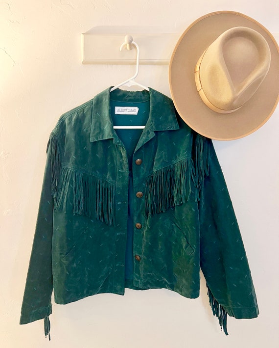 Southwestern Emerald Green Jacket - image 1