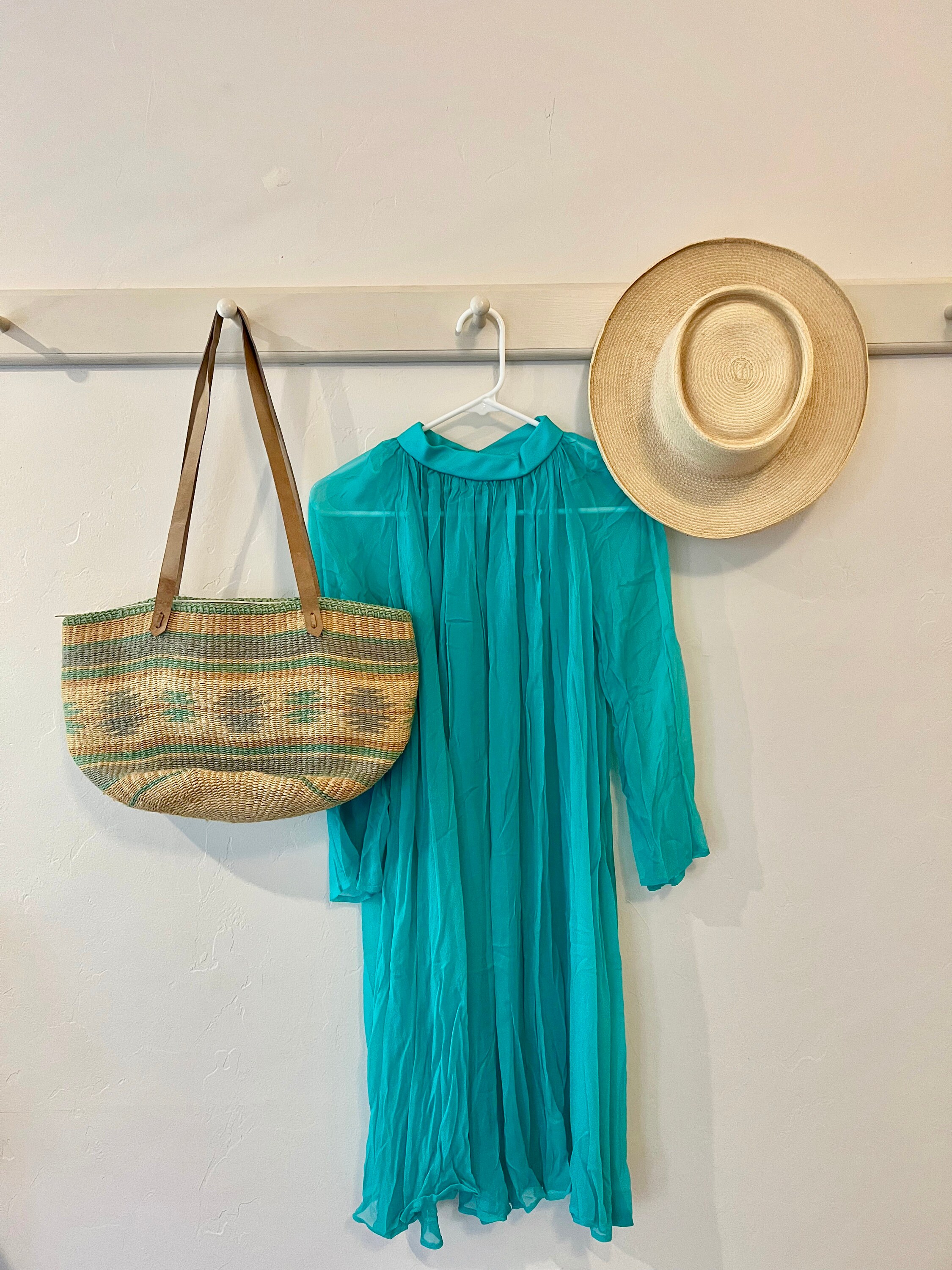 Sheer Aqua Dress - Etsy