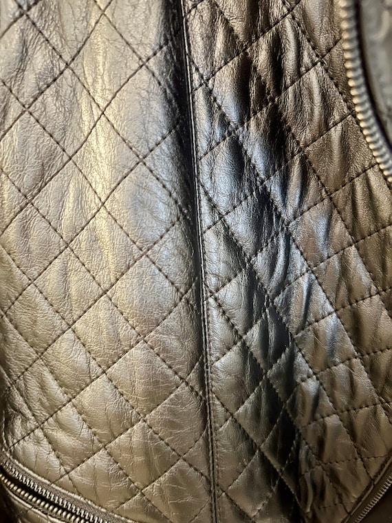 Quilted Leather Jacket - image 6