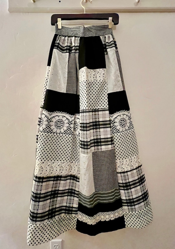 vintage patchwork maxi skirt - Gem
