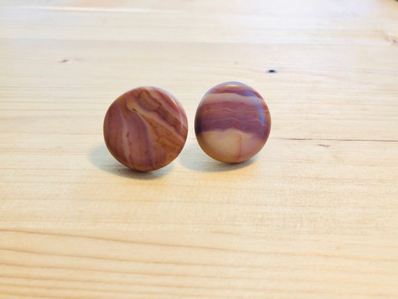 Stone Clip-on Earrings - image 1
