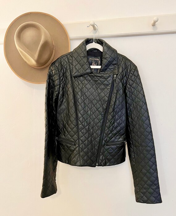 Quilted Leather Jacket - image 3
