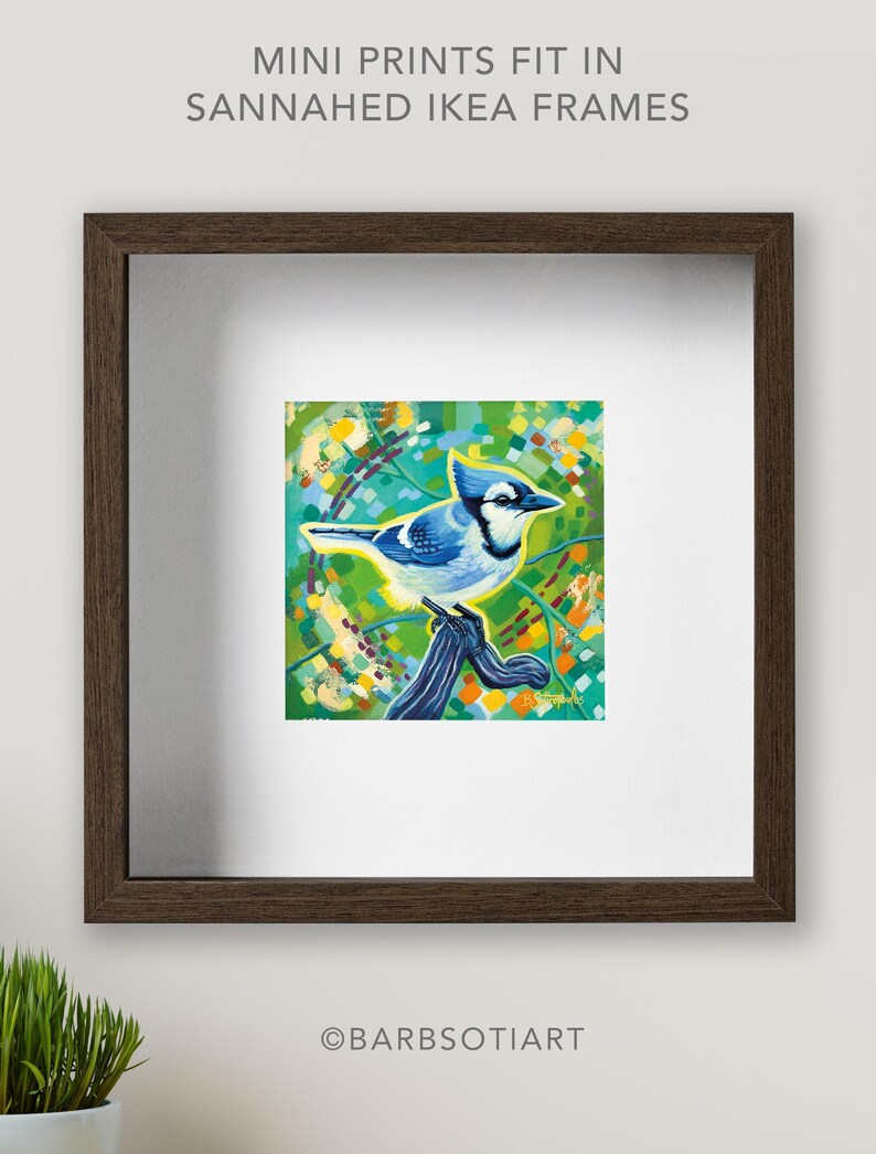 Jay R Prints Blue Jay, Blue Jay Art Print, Blue Bird, Colourful Wildlife Art Prints ...
