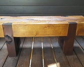 Contemporary Rustic Cedar Outdoor Bench