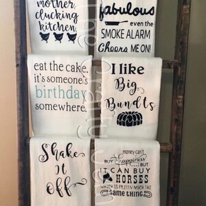 Kitchen Towel/Flour Sack/Tea Towel/Dish Towel/Funny