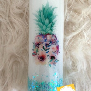 Glitter Pineapple Tumbler