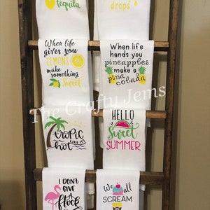 Summer Kitchen Towels/Flour Sack/Tea Towels