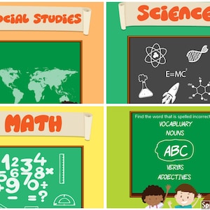 Downloadable Homeschool Portfolio Subject Divider Sheets - All Subjects