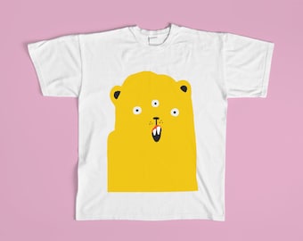 wild and kind t-shirt (handmade silk screen)