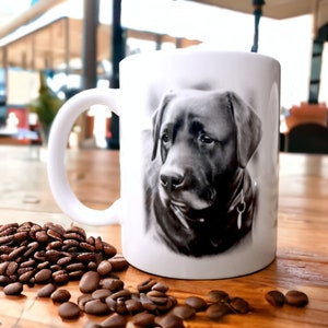 Labrador Retriever - Beautiful coffee tea mug with black labrador dog breed