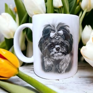 Shih-Tzu - Beautiful coffee tea mug with Shih Tzu dog breed