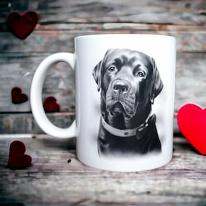 Labrador Retriever - Beautiful coffee tea mug with black labrador dog breed