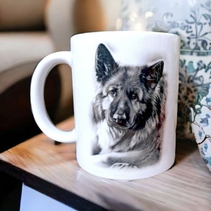 German Shepherd - Beautiful coffee tea mug with German Shepherd dog breed
