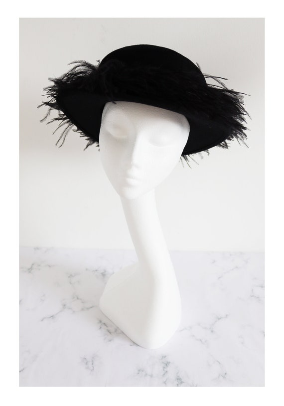 Vintage feather Plaza Suite Hat