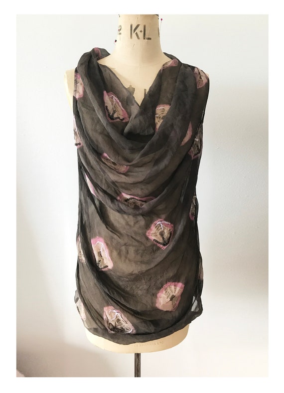 All Saints Silk Top with beading