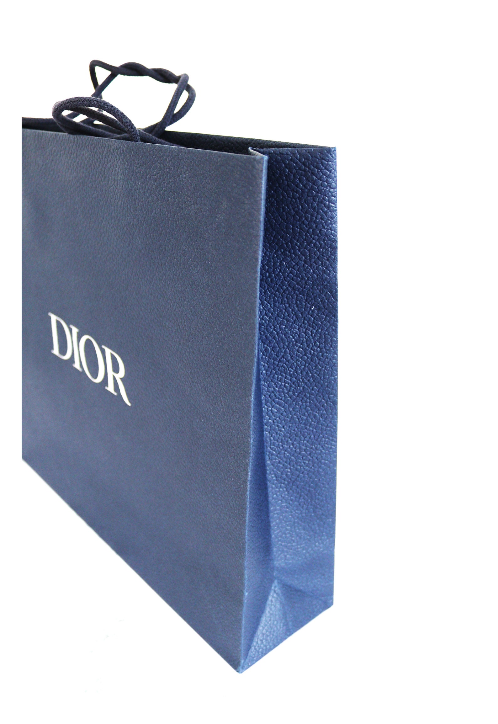 Textured Navy Dior shopping bag Etsy