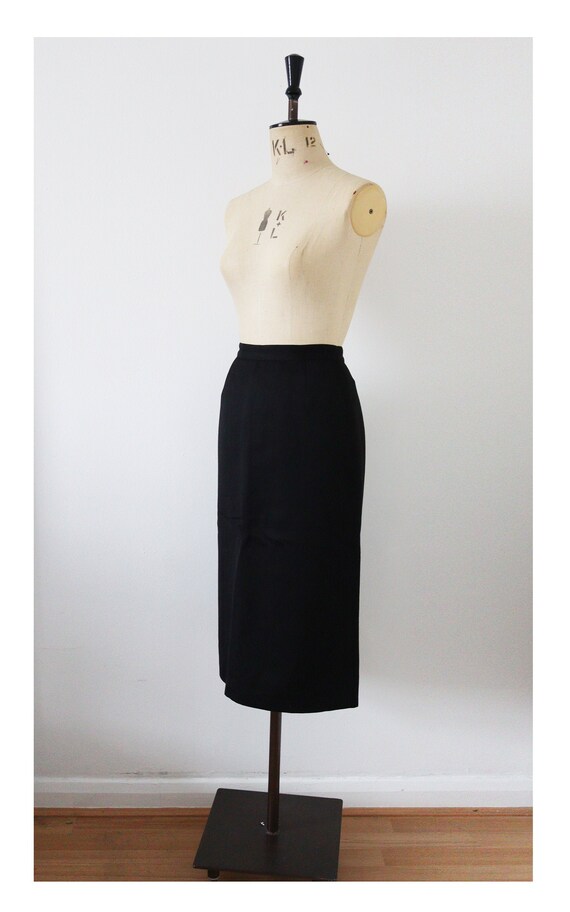 Classic black Cacharel pencil skirt
