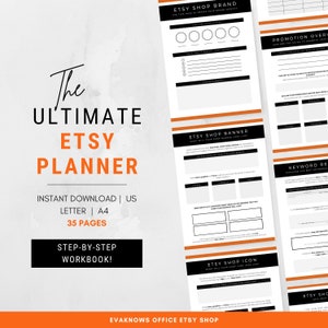 Business Planner | Etsy Shop Planner | Small Business Planner | Digital Business Planner | Small Business | Goal Planner