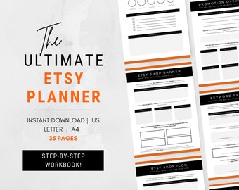 Business Planner | Etsy Shop Planner | Small Business Planner | Digital Business Planner | Small Business | Goal Planner