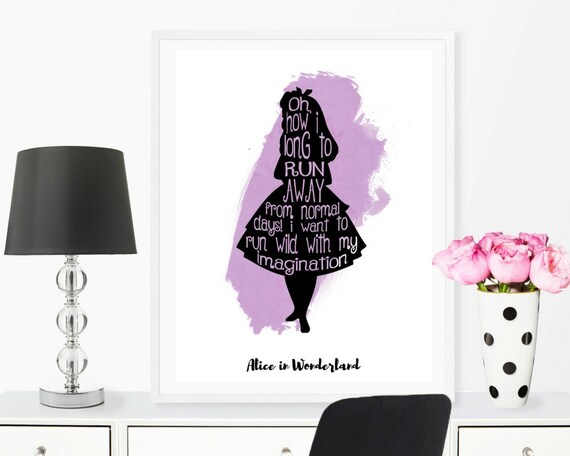 Girls Bedroom Decor Watercolor Print Gift For Her Alice Nursery Decor Wall Art Cs Lewis Quote Cs Lewis Print Wonderland Decor