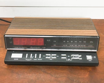 Retro Clock Radio Etsy