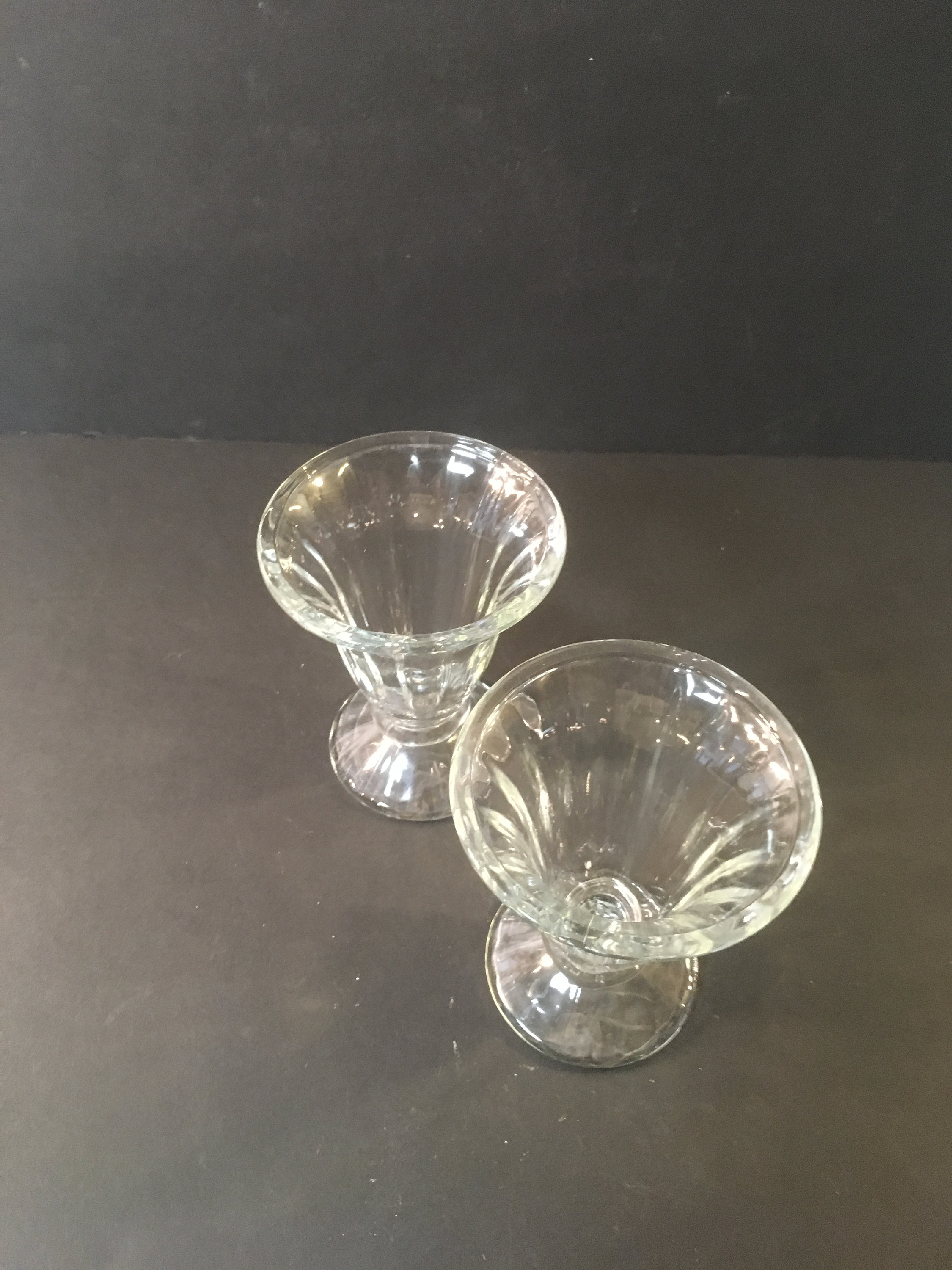 Vintage Dish Dessert Glass Ice Cream Glasses Clear Libbey Etsy