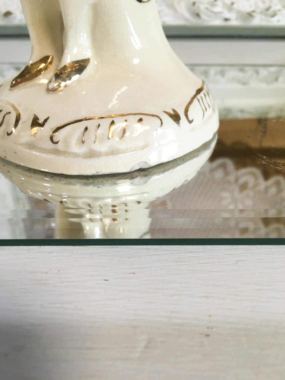 Vintage figurine Victorian man woman statue decor mexico | Etsy