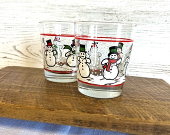 Vintage snowman glasses holiday replacement