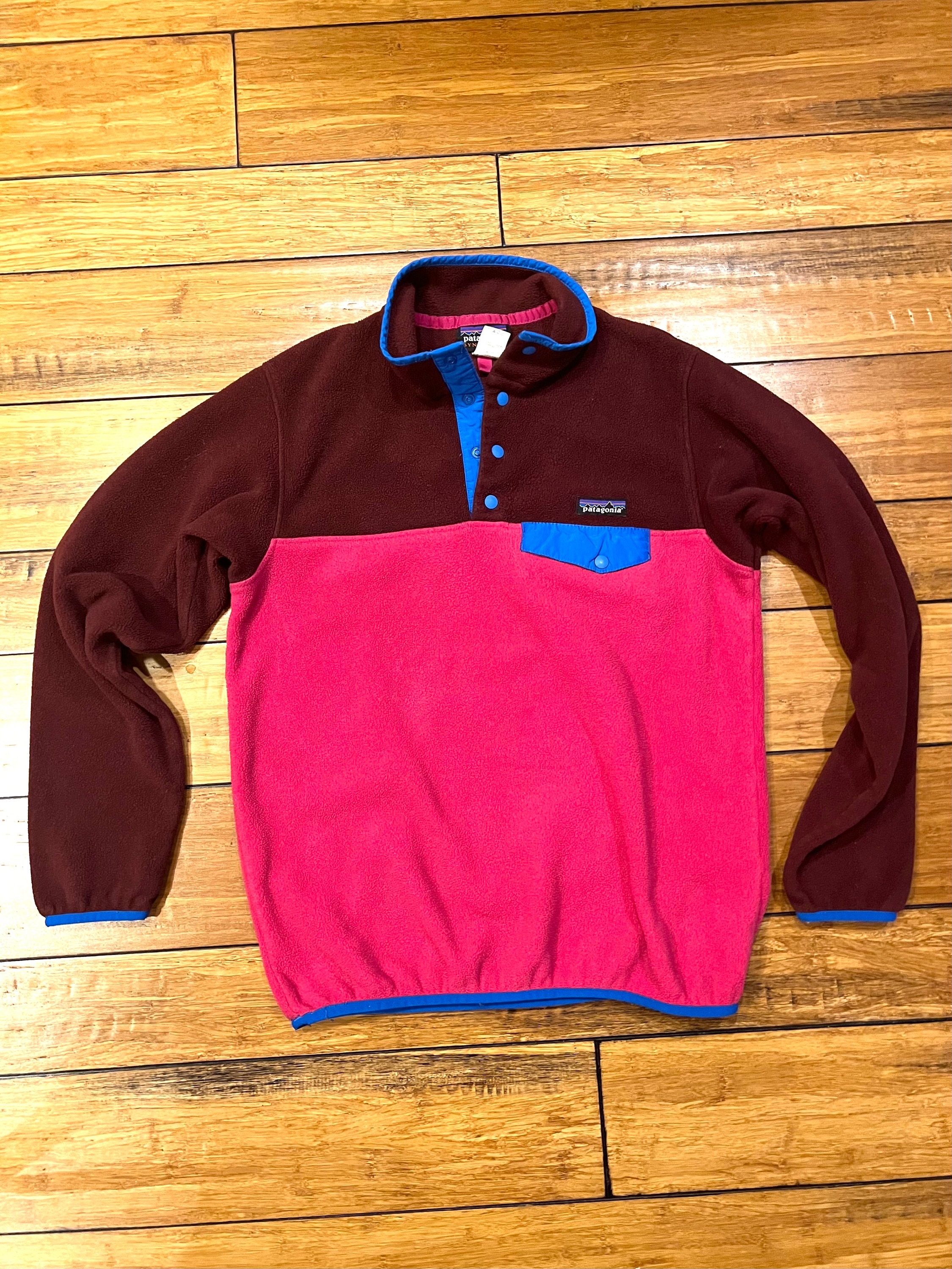 Vintage Patagonia Fleece Snap T Jacket Rare Minnehaha Print Kid 6