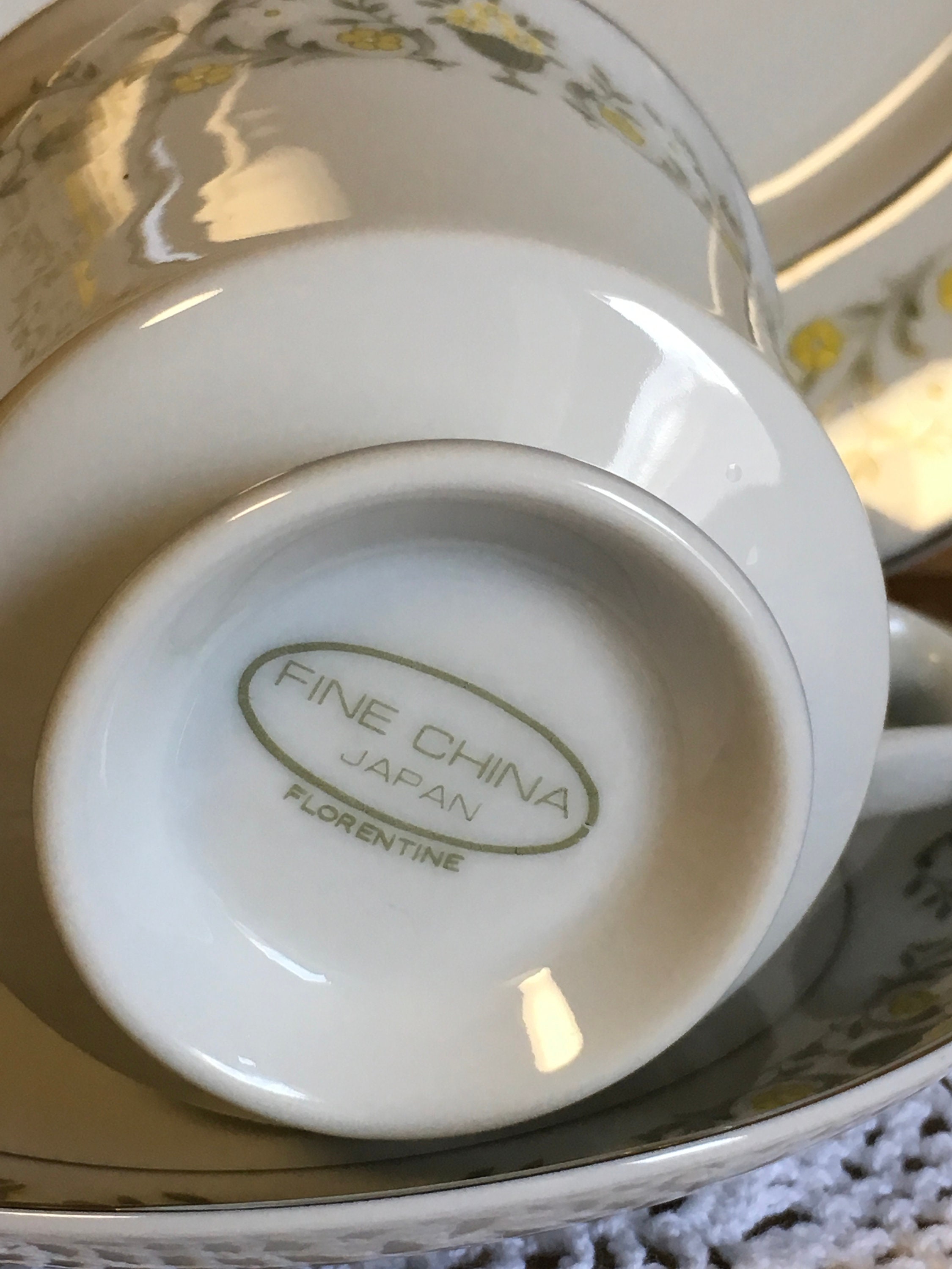 Vintage china florentine Japan sterling fine china dinnerware Etsy.de