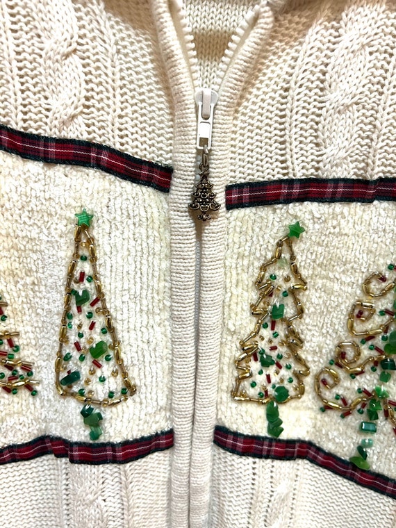 Vintage Christmas sweater ugly storybook knits la… - image 5