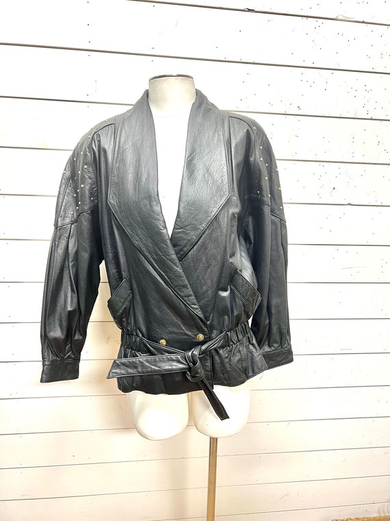 Parka top donna pelle