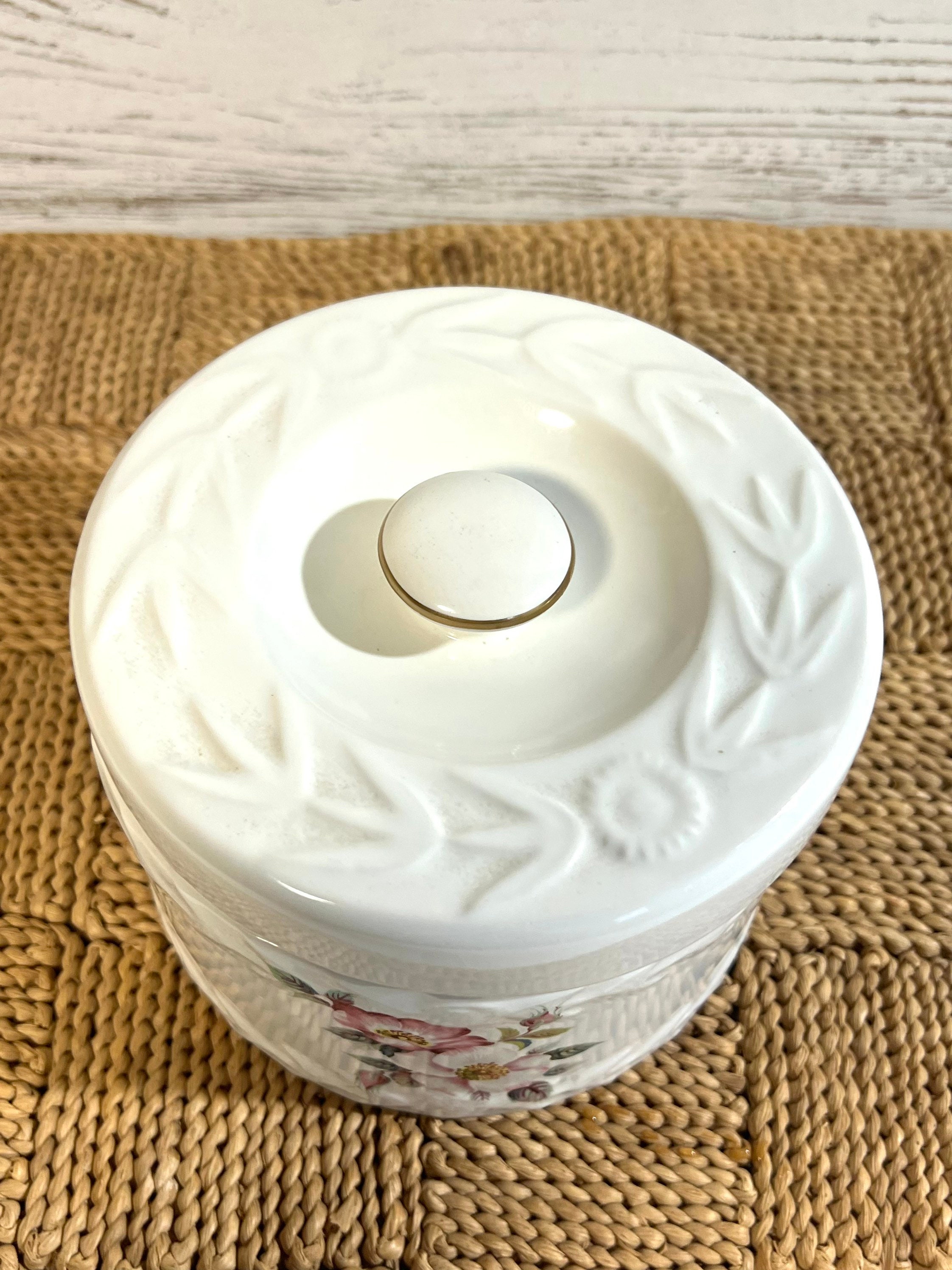 Vintage Butter Dish House of ster Crock Briar Rose Decor Etsy