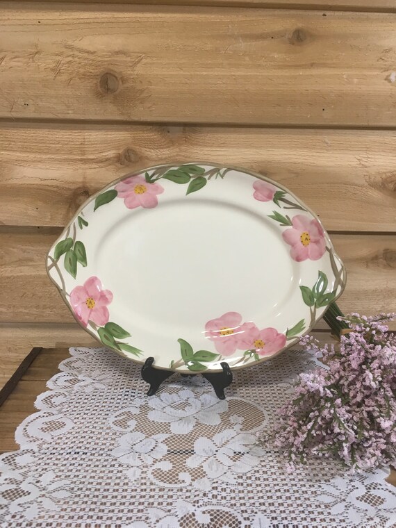 Vintage Franciscan Desert Rose Plate 2 Dinner Plates Decor Pink