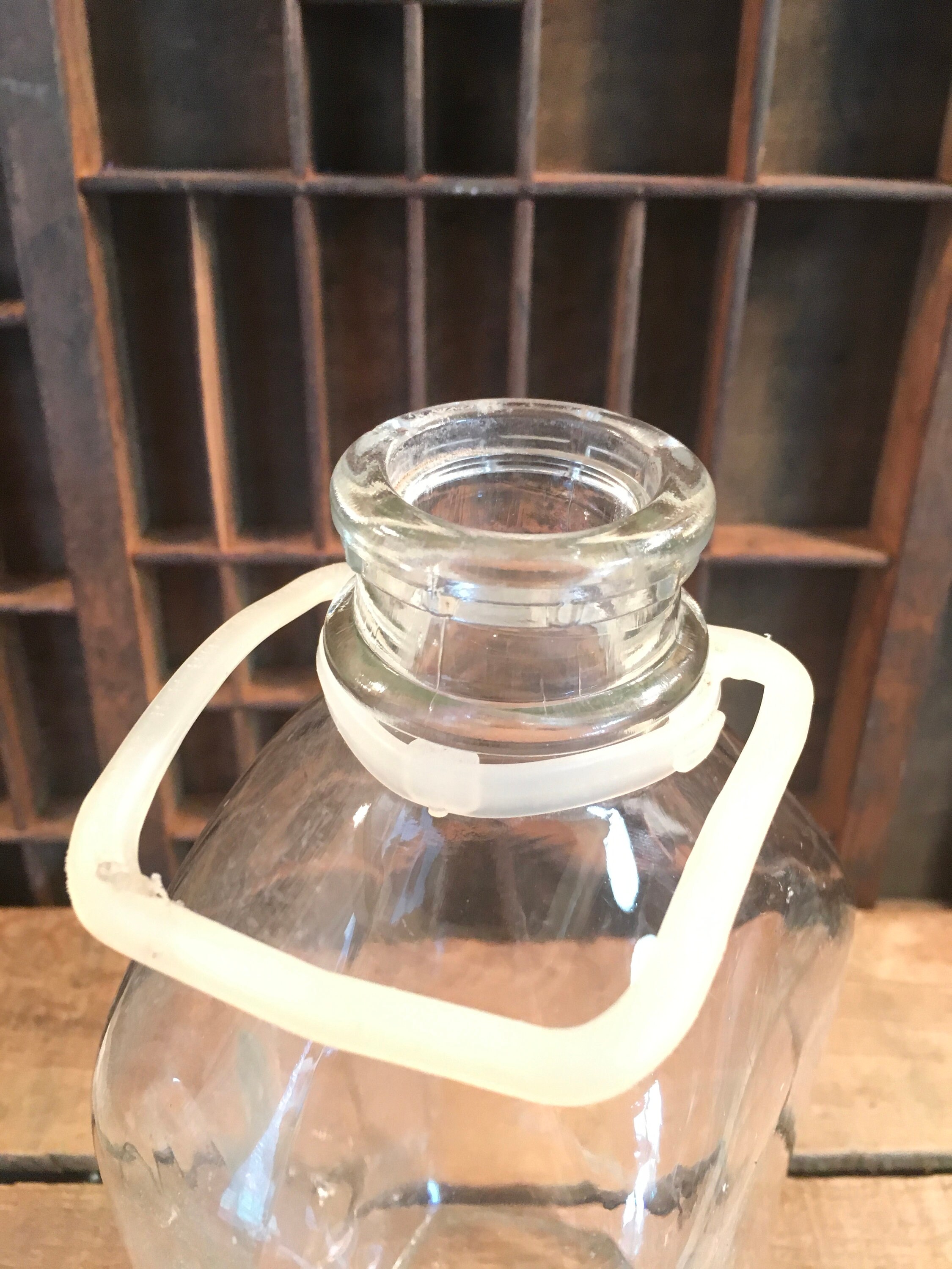 Vintage Glass Jug Milk Juice Half Gallon Retro Farmhouse Decor Etsy