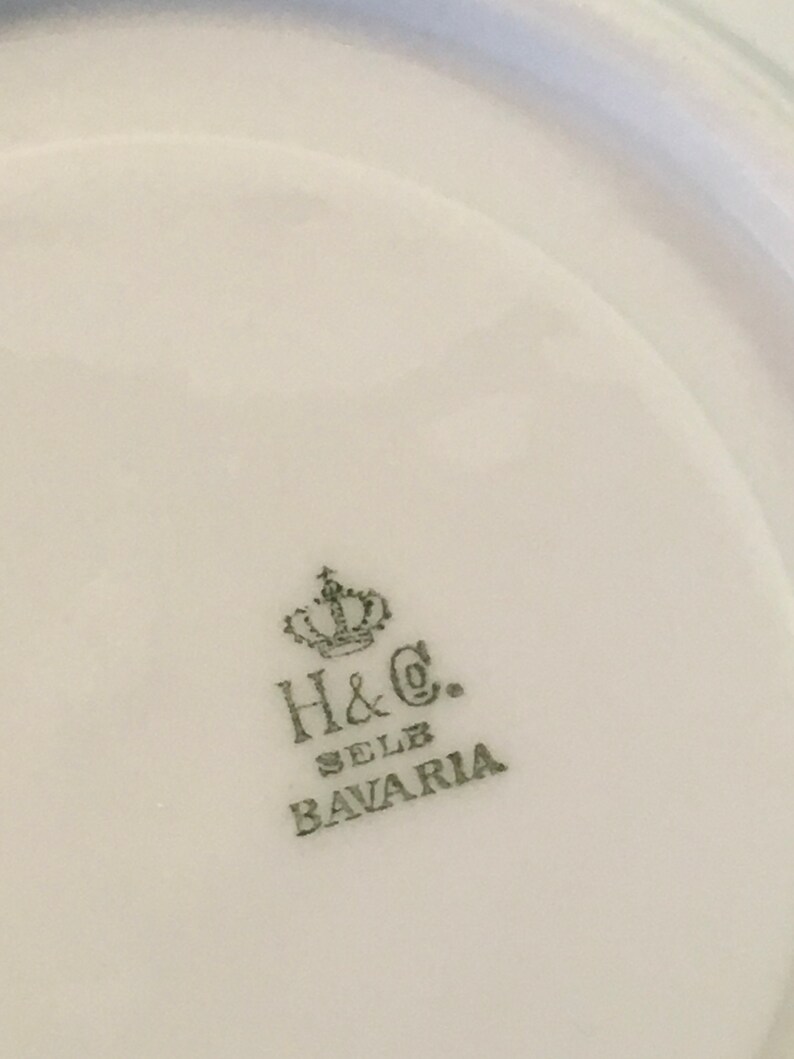 Vintage saucer h/&c sauer sell replacement plate decor wedding serving china craft repurpose
