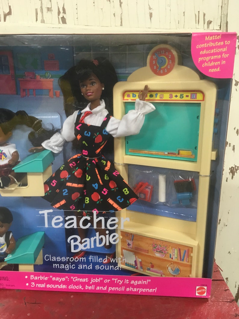 Vintage Barbie Doll Teacher Barbie 1995 Retro Toy Gift Nib Etsy