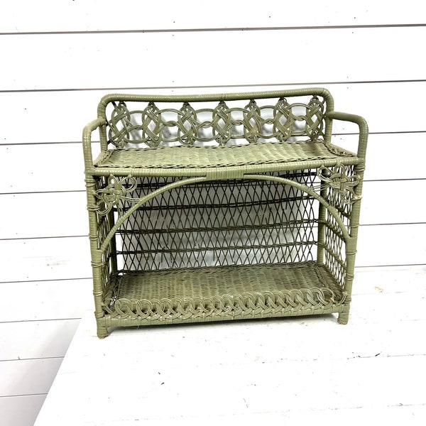 Wicker Shelf Etsy